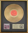 BEACH BOYS GOLD RECORD AWARD