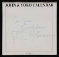 JOHN LENNON AND YOKO ONO SIGNED CALENDAR