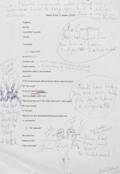 RONNIE WOOD NOTES AND DOODLES ON PAPER
