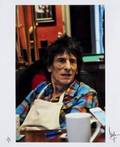 BILL WYMAN PHOTOGRAPH OF RONNIE WOOD MIDCONVERSAT
