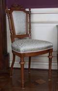 SET OF FOUR LOUIS XVI STYLE PARLOR CHAIRS
