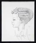 MICHAEL JACKSON SIGNED PORTRAIT DRAWING