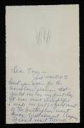 NATALIE WOOD HANDWRITTEN NOTE TO TONY CURTIS