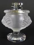 Lalique Art Glass Lions Head Lighter