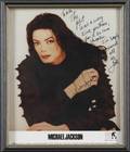 MICHAEL JACKSON INSCRIBED PHOTOGRAPH