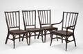 GROUP OF EIGHT BAMBOO DINING CHAIRS
