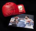 MANNY PACQUIAO SIGNED BOXING GLOVE AND PHOTOGRAPH