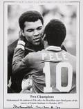 MUHAMMAD ALI SIGNED IMAGE WITH PELE