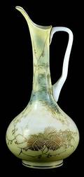 348 Opalescent Applied Handle Ewer