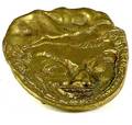 346 G Minne Bronze Whimsical Face Tray