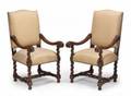 MEAT LOAF SET OF FOUR WILLIAM AND MARY STYLE ARMCHAIRS
