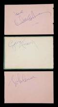 THE BEATLES SIGNED CUT SHEETS