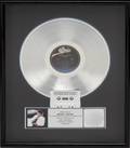 MICHAEL JACKSON PLATINUM RECORD AWARD