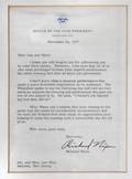 RICHARD NIXON LETTER TO LES PAUL  MARY FORD