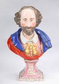 CERAMIC BUST OF SHAKESPEARE