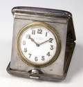 STERLING SILVER TRAVEL CLOCK FROM GERTIE MILLAR
