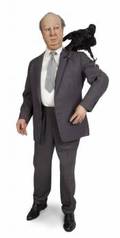 ALFRED HITCHCOCK LIFESIZE WAX MANNEQUIN