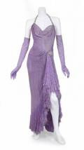 KIM NOVAK PURPLE COSTUME WITH GLOVES