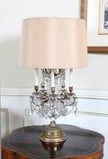 PAIR OF FIVE LIGHT CANDELABRA TABLE LAMPS