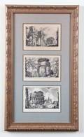 PAIR OF FRAMED ROMAN ARCHITECTURE PRINTS