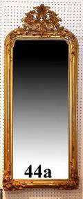 44A 19th Century Gold Leaf French Pier Mirror
