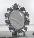 OVAL BEVELED TABLE MIRROR