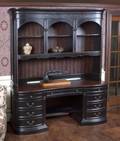 HOOKER SEVEN SEAS DESK WITH ATTACHED SHELVING