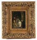 ORIENTALIST PAINTING OF FIGURES WITH A CAMEL SIGNED E LAWSON