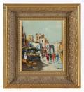 ORIENTALIST PAINTING OF A MARKET SCENE