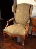 ROCOCO STYLE PARLOR WINGCHAIR