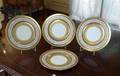 SET OF FOUR CAULDON CHINA DINNER PLATES