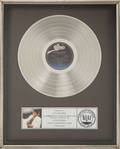 MICHAEL JACKSON PLATINUM RECORD AWARD