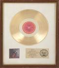 JANIS JOPLIN GOLD RECORD AWARD