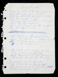 JOHNNY CASH HANDWRITTEN CHINKY PIN HILL LYRICS