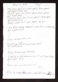 JOHNNY CASH HANDWRITTEN ALL NIGHT LONG LYRICS