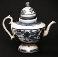 52 19C Blue  White Porcelain Tea Pot Canton