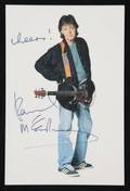 PAUL McCARTNEY SIGNED POSTCARD