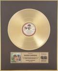 GEORGE HARRISON GOLD RECORD AWARD