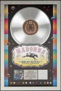 MADONNA PLATINUM RECORD AWARD