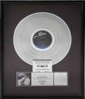 MICHAEL JACKSON PLATINUM RECORD AWARD