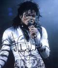 MICHAEL JACKSON SIGNED BAD PHOTOGRAPH
