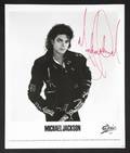 MICHAEL JACKSON SIGNED PROMOTIONAL PHOTOGRAPH
