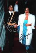 MICHAEL JACKSON AND ELIZABETH TAYLOR SIGNED PHOTOGRAPH
