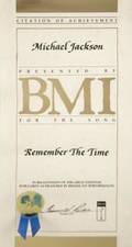 MICHAEL JACKSON REMEMBER THE TIME BMI CERTIFICATE