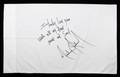 MICHAEL JACKSON SIGNED PILLOWCASE