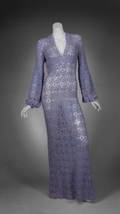 JULIE ANDREWS HOUR PURPLE KNIT DRESS