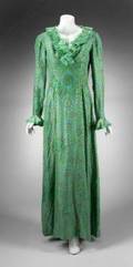 JULIE ANDREWS HOUR GREEN CHIFFON DRESS