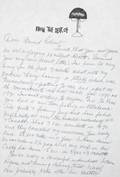 MOE HOWARD HANDWRITTEN LETTER