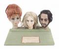 BOB BAKER MARCEL MARCEAU THREE MARIONETTE MODEL HEADS