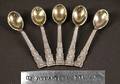 515 5 Rare Tiffany  Co Sterling Silver Salt Spoons